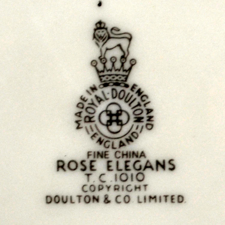Royal Doulton Rose Elegans TC1010 China Dinner Plate - Image 3